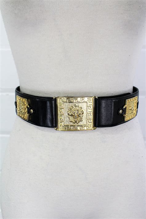 gold versus versace belt|Versace reversible belt.